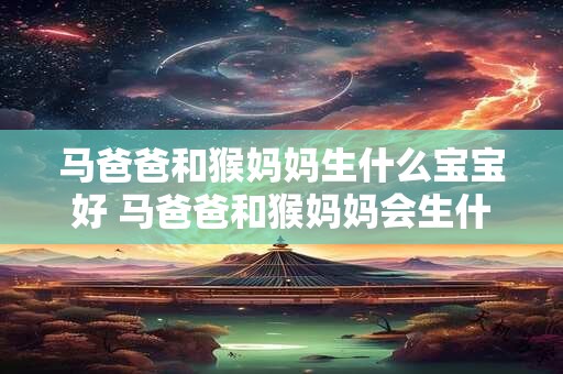 马爸爸和猴妈妈生什么宝宝好 马爸爸和猴妈妈会生什么宝宝 马爸爸和猴妈妈生什么宝宝好 马爸爸和猴妈妈会生什么宝宝