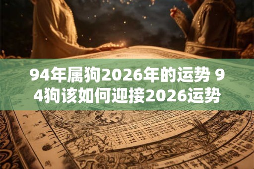 94年属狗2026年的运势 94狗该如何迎接2026运势 94年属狗2026年的运势 94狗该如何迎接2026运势