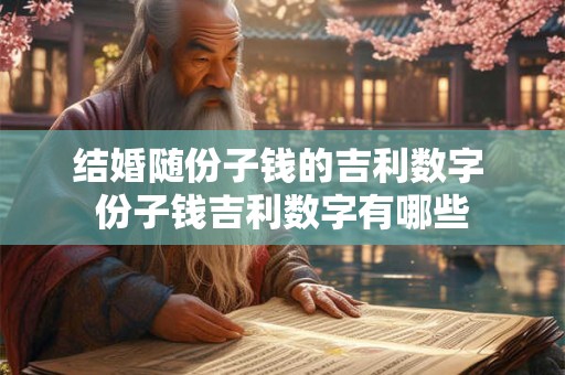 结婚随份子钱的吉利数字 份子钱吉利数字有哪些
