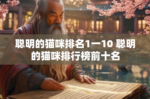 聪明的猫咪排名1一10 聪明的猫咪排行榜前十名