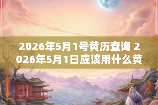 2026年5月1号黄历查询 2026年5月1日应该用什么黄历 2026年5月1号黄历查询 2026年5月1日应该用什么黄历