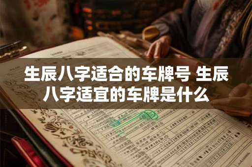 生辰八字适合的车牌号 生辰八字适宜的车牌是什么