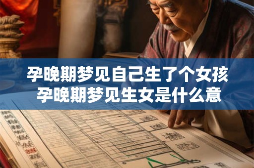 孕晚期梦见自己生了个女孩 孕晚期梦见生女是什么意思