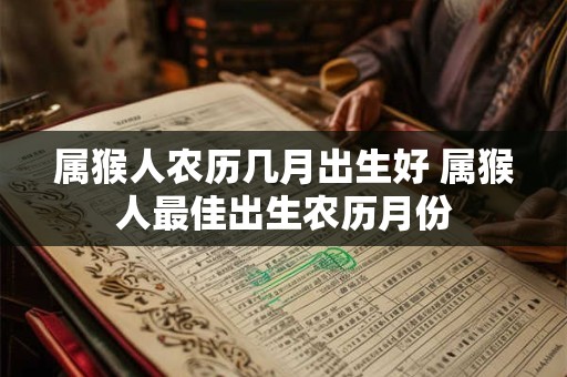 属猴人农历几月出生好 属猴人最佳出生农历月份