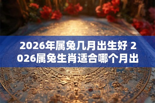 2026年属兔几月出生好 2026属兔生肖适合哪个月出生 2026年属兔几月出生好 2026属兔生肖适合哪个月出生