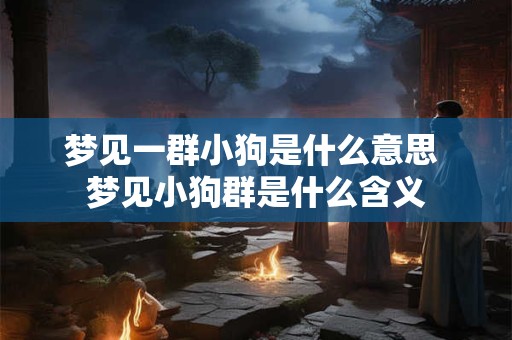 梦见一群小狗是什么意思 梦见小狗群是什么含义 梦见一群小狗是什么意思 梦见小狗群是什么含义