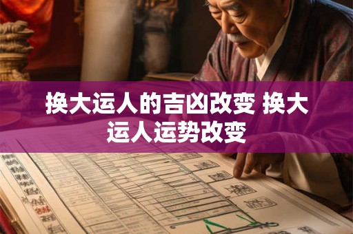 换大运人的吉凶改变 换大运人运势改变 换大运人的吉凶改变 换大运人运势改变