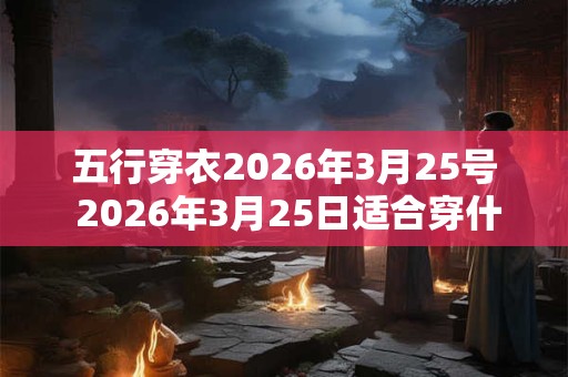 五行穿衣2026年3月25号 2026年3月25日适合穿什么五行服饰