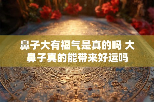 鼻子大有福气是真的吗 大鼻子真的能带来好运吗 鼻子大有福气是真的吗 大鼻子真的能带来好运吗