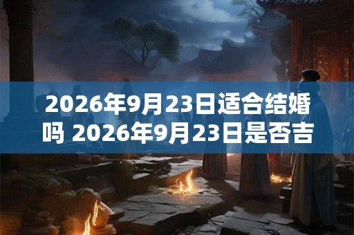 2026年9月23日适合结婚吗 2026年9月23日是否吉日成婚 2026年9月23日适合结婚吗 2026年9月23日是否吉日成婚