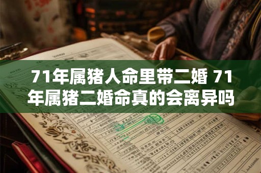 71年属猪人命里带二婚 71年属猪二婚命真的会离异吗