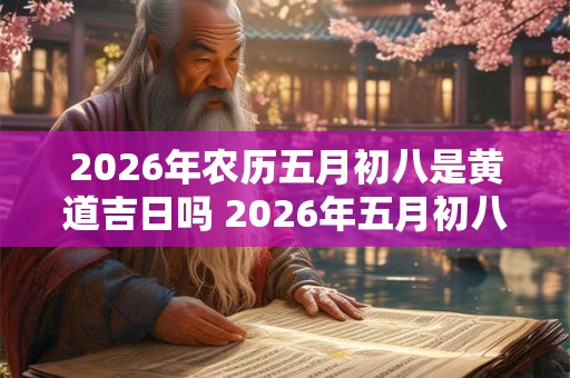 2026年农历五月初八是黄道吉日吗 2026年五月初八黄道吉日 2026年农历五月初八是黄道吉日吗 2026年五月初八黄道吉日