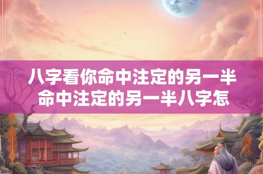 八字看你命中注定的另一半 命中注定的另一半八字怎么看 八字看你命中注定的另一半 命中注定的另一半八字怎么看