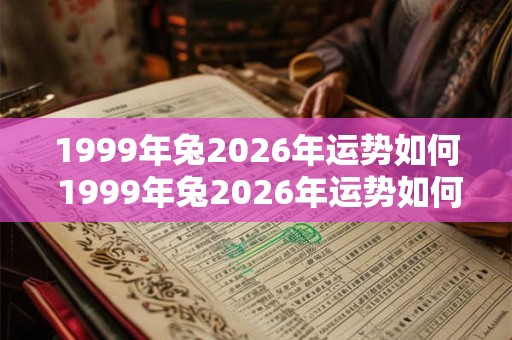 1999年兔2026年运势如何 1999年兔2026年运势如何