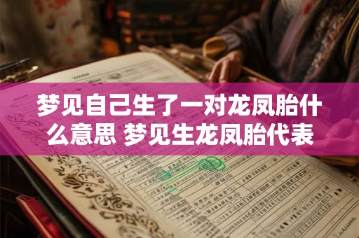梦见自己生了一对龙凤胎什么意思 梦见生龙凤胎代表什么 梦见自己生了一对龙凤胎什么意思 梦见生龙凤胎代表什么