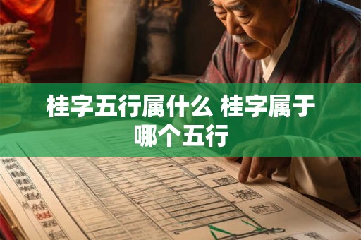 桂字五行属什么 桂字属于哪个五行
