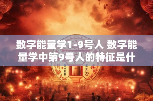 数字能量学1-9号人 数字能量学中第9号人的特征是什么