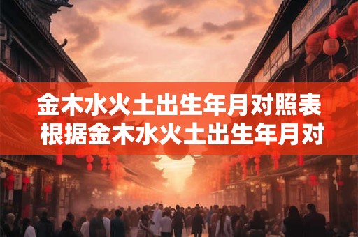 金木水火土出生年月对照表 根据金木水火土出生年月对照表如何确定生肖