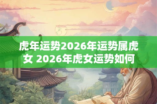 虎年运势2026年运势属虎女 2026年虎女运势如何 虎年运势2026年运势属虎女 2026年虎女运势如何