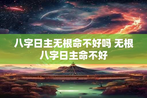 八字日主无根命不好吗 无根八字日主命不好