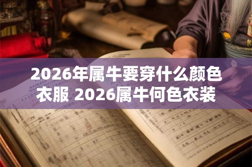 2026年属牛要穿什么颜色衣服 2026属牛何色衣装 2026年属牛要穿什么颜色衣服 2026属牛何色衣装