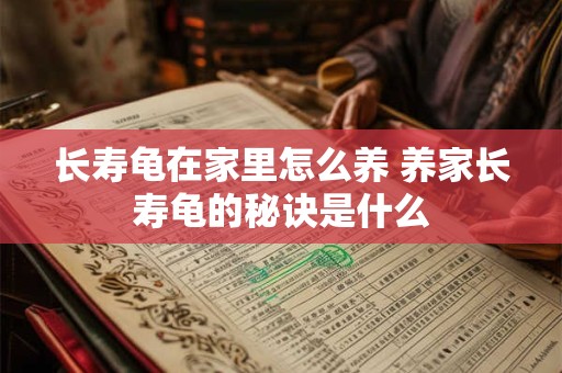 长寿龟在家里怎么养 养家长寿龟的秘诀是什么