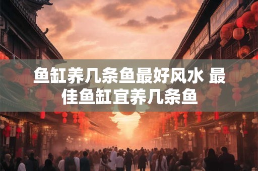 鱼缸养几条鱼最好风水 最佳鱼缸宜养几条鱼