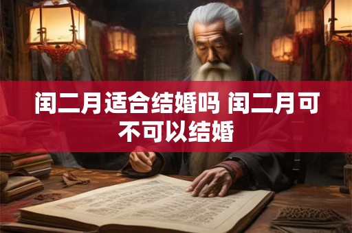 闰二月适合结婚吗 闰二月可不可以结婚