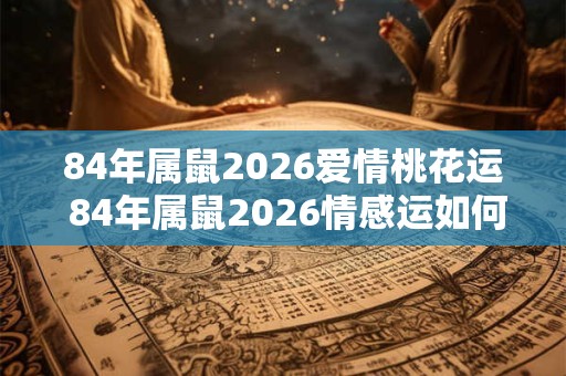 84年属鼠2026爱情桃花运 84年属鼠2026情感运如何 84年属鼠2026爱情桃花运 84年属鼠2026情感运如何