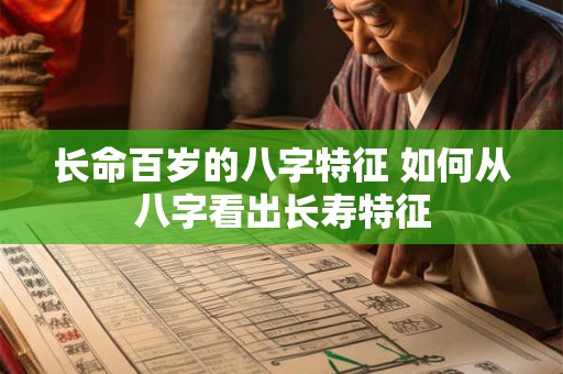 长命百岁的八字特征 如何从八字看出长寿特征