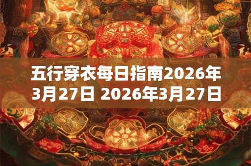 五行穿衣每日指南2026年3月27日 2026年3月27日如何穿五行衣 五行穿衣每日指南2026年3月27日 2026年3月27日如何穿五行衣