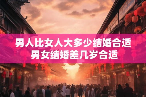 男人比女人大多少结婚合适 男女结婚差几岁合适