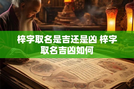 梓字取名是吉还是凶 梓字取名吉凶如何 梓字取名是吉还是凶 梓字取名吉凶如何