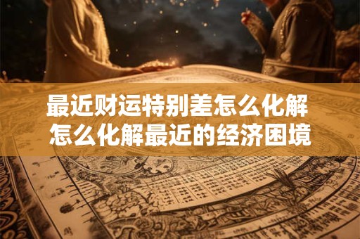 最近财运特别差怎么化解 怎么化解最近的经济困境