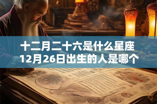 十二月二十六是什么星座 12月26日出生的人是哪个星座