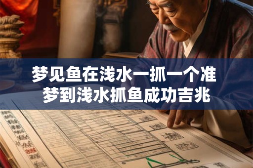梦见鱼在浅水一抓一个准 梦到浅水抓鱼成功吉兆