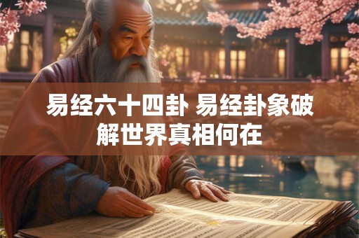 易经六十四卦 易经卦象破解世界真相何在