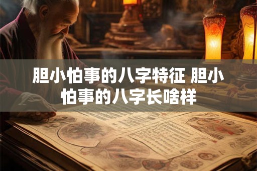 胆小怕事的八字特征 胆小怕事的八字长啥样