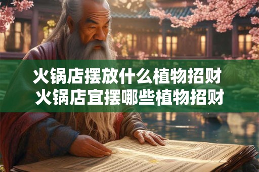 火锅店摆放什么植物招财 火锅店宜摆哪些植物招财 火锅店摆放什么植物招财 火锅店宜摆哪些植物招财