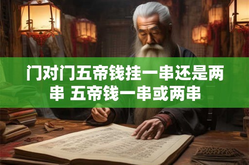 门对门五帝钱挂一串还是两串 五帝钱一串或两串