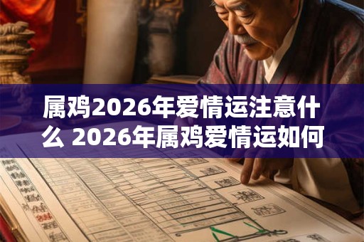 属鸡2026年爱情运注意什么 2026年属鸡爱情运如何