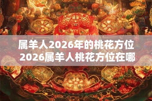 属羊人2026年的桃花方位 2026属羊人桃花方位在哪