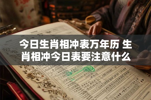今日生肖相冲表万年历 生肖相冲今日表要注意什么