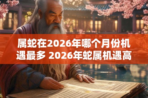 属蛇在2026年哪个月份机遇最多 2026年蛇属机遇高峰月是哪个