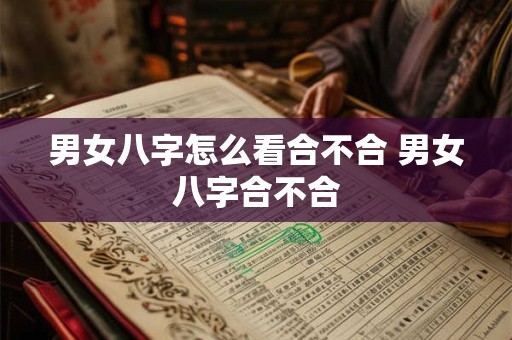 男女八字怎么看合不合 男女八字合不合