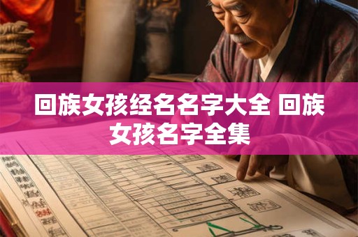 回族女孩经名名字大全 回族女孩名字全集