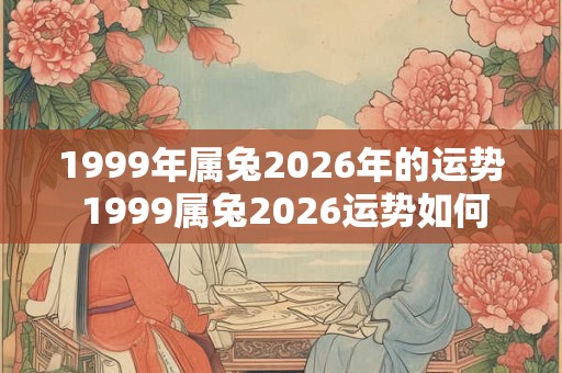 1999年属兔2026年的运势 1999属兔2026运势如何