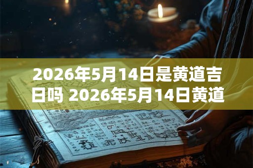 2026年5月14日是黄道吉日吗 2026年5月14日黄道吉日