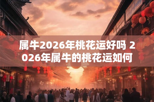 属牛2026年桃花运好吗 2026年属牛的桃花运如何