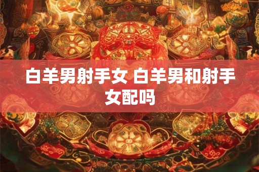 白羊男射手女 白羊男和射手女配吗